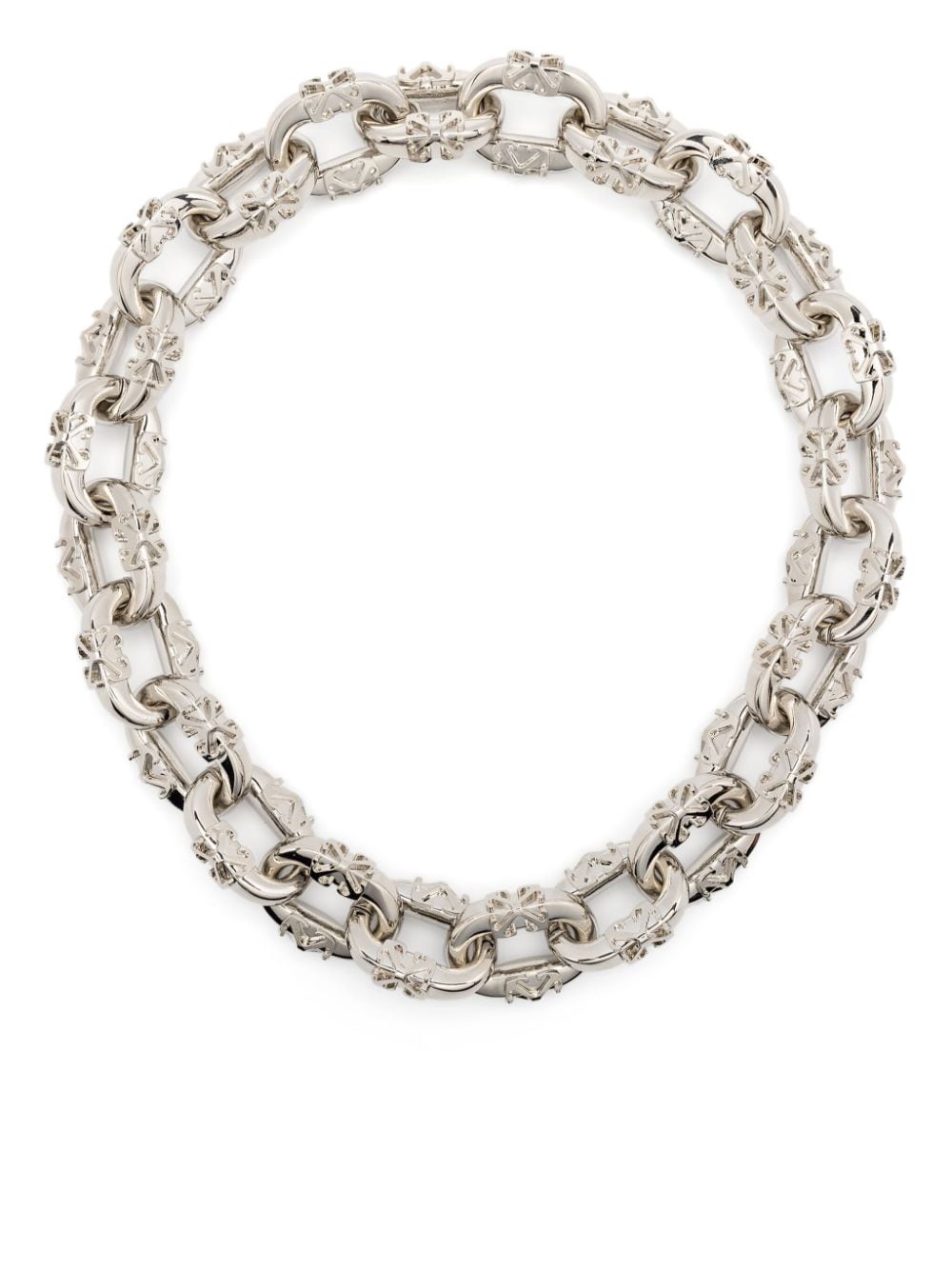 off-white collier new chain - argent
