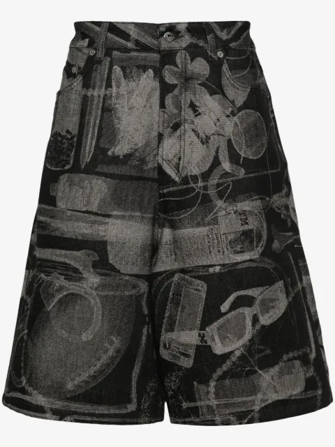 Off-White shorts Xray con estampado en jacquard