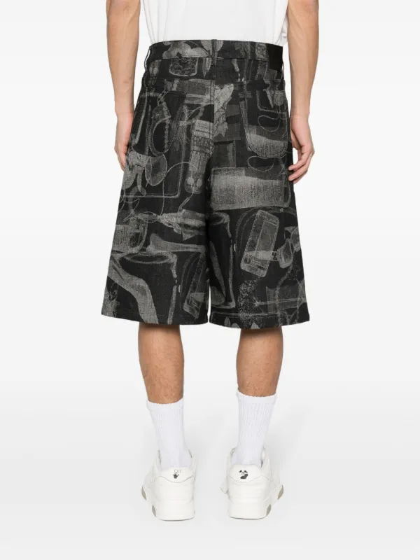 OFF-WHITE ブラック ショートパンツ Off-White Xray ショートパンツ | ブラック | FARFETCH JP
