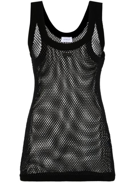 Off-White Net knit tank top Women