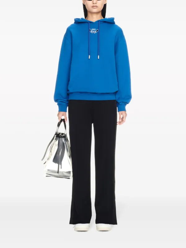 パーカー・フーディ Off-White SWEATSHIRT WITH ARROW EMBROIDERY OFF-WHITE Embroidered Floral Arrow Hoodie Black - SS21 - US