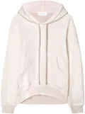 Off-White Laundry logo-embroidered cotton hoosie - Pink