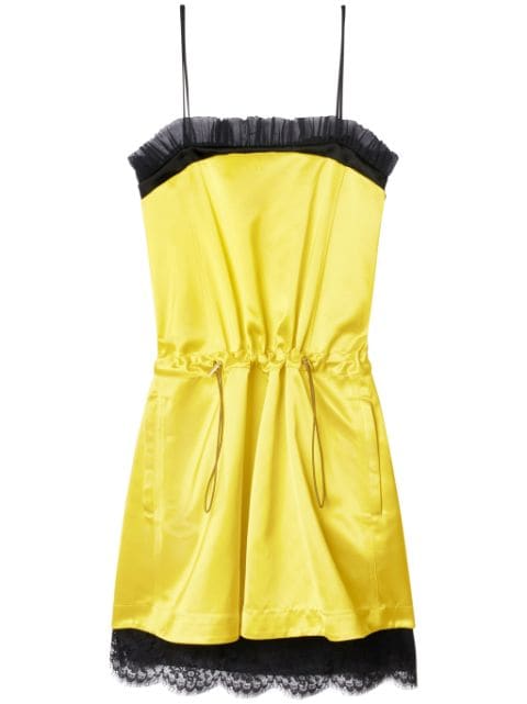 Off-White robe courte en satin