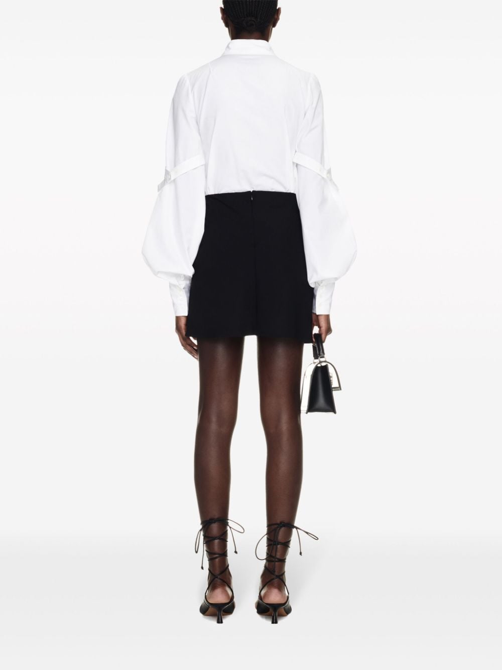 Off-White Geknoopte blouse Wit