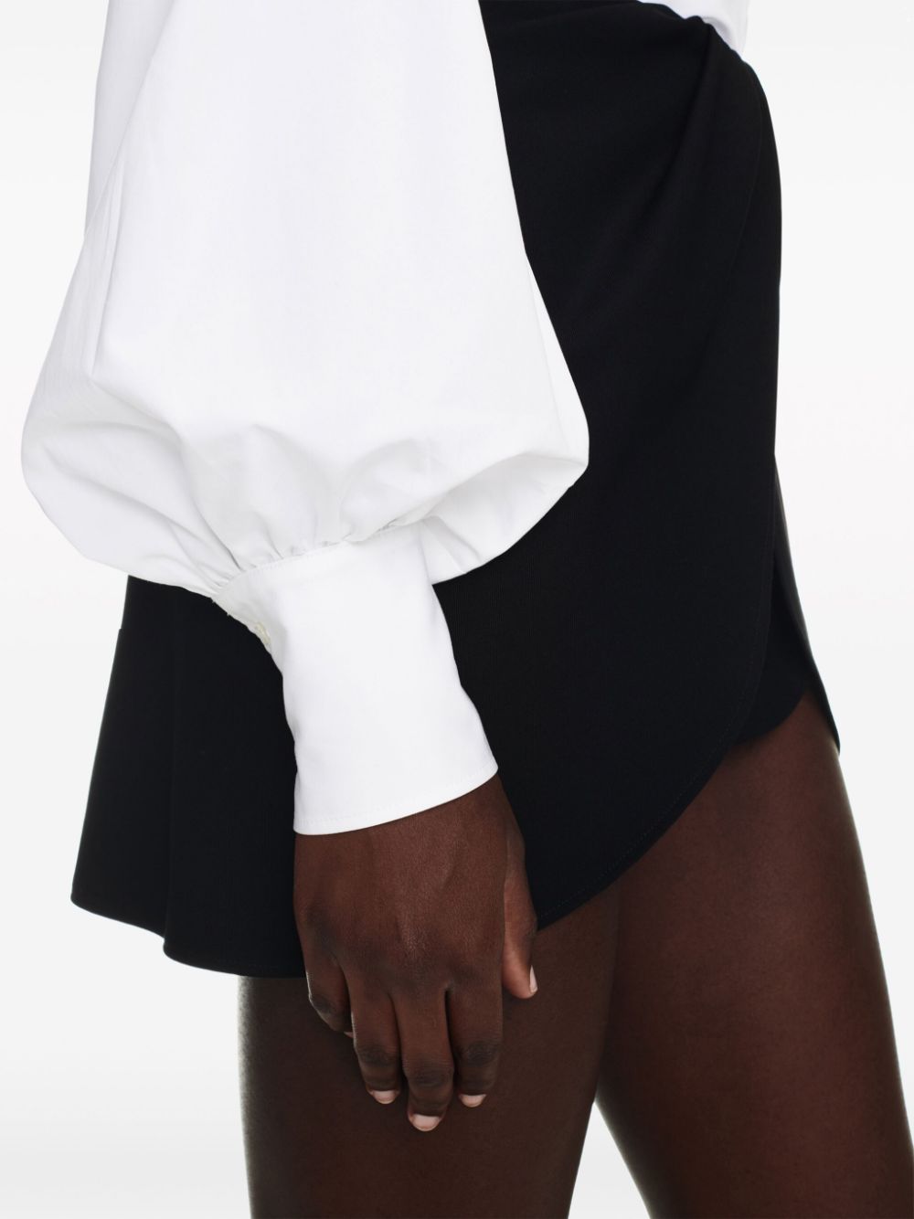 Shop Off-white Strap-embellished Poplin Shirt In White