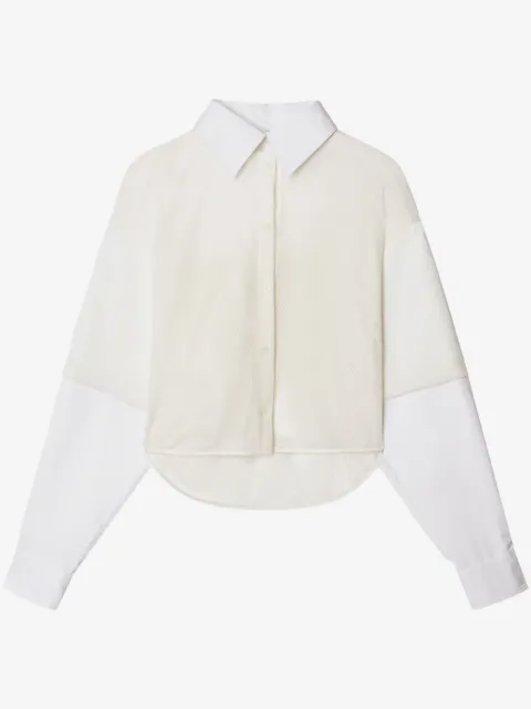 Off-White Baseball long-sleeve mesh shirt