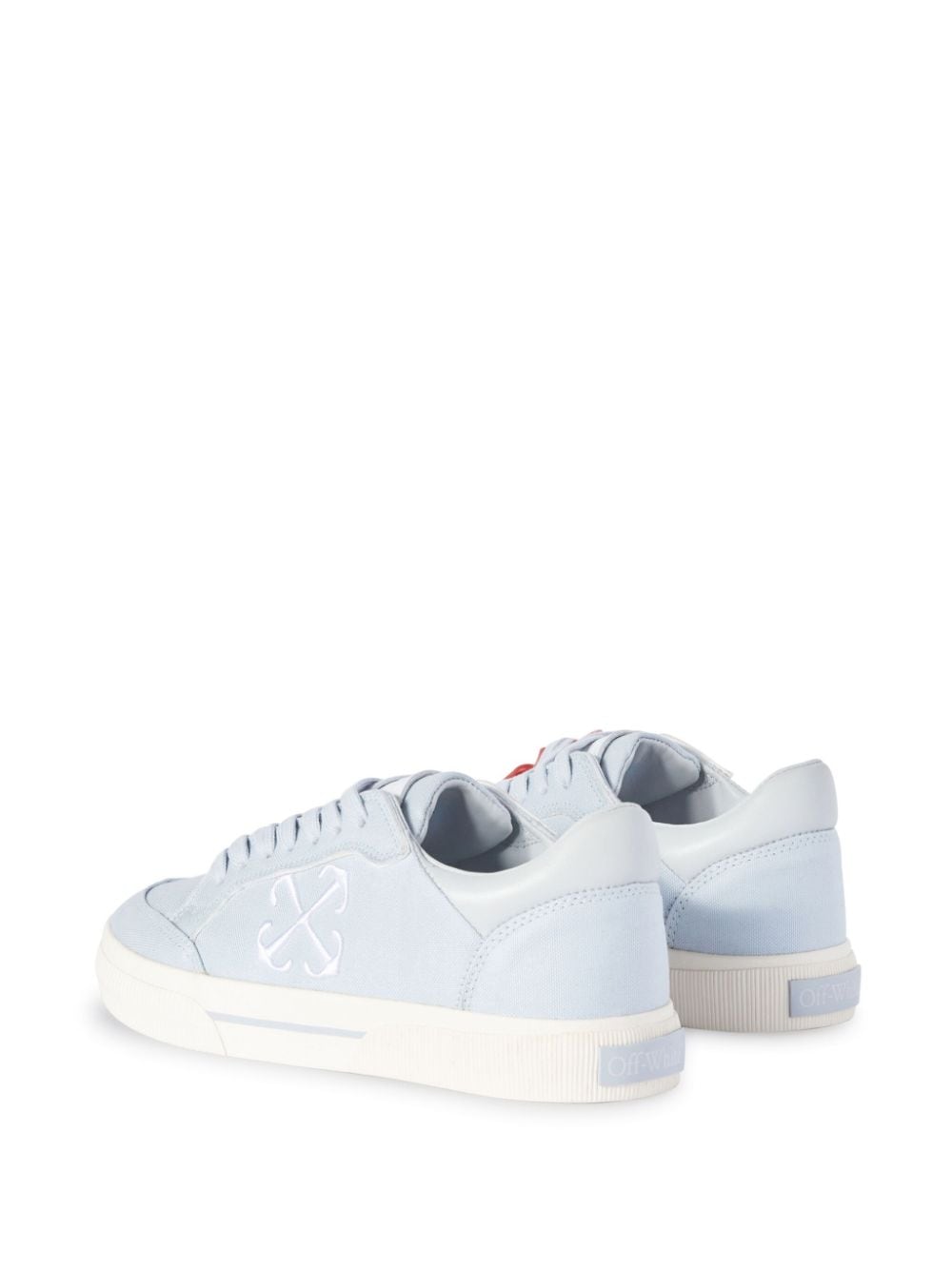 Shop Off-white New Low Vulcanized Canvas Sneakers In Blau