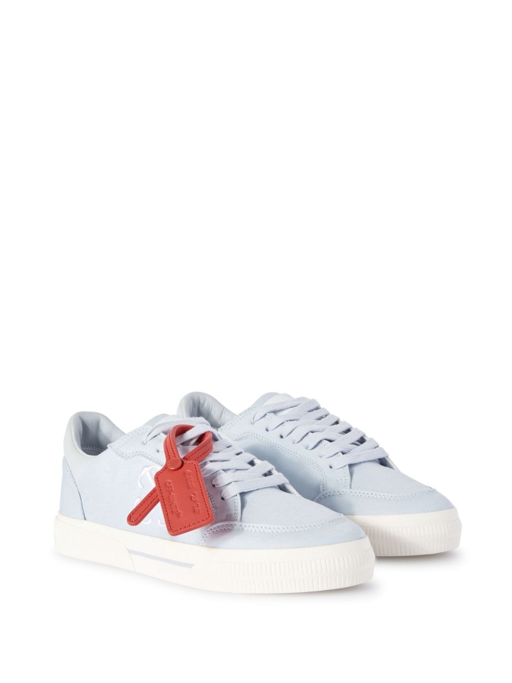 Shop Off-white New Low Vulcanized Canvas Sneakers In Blau