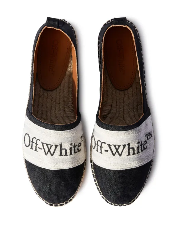 【関税込み】Off-White ブラック Bookish エスパドリーユ Off-White Bookish エスパドリーユ | ブラック | FARFETCH JP