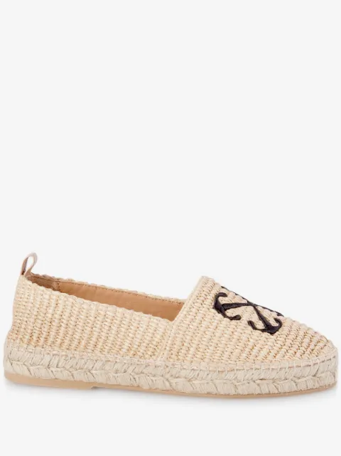 Off-White Arrow raffia espadrilles