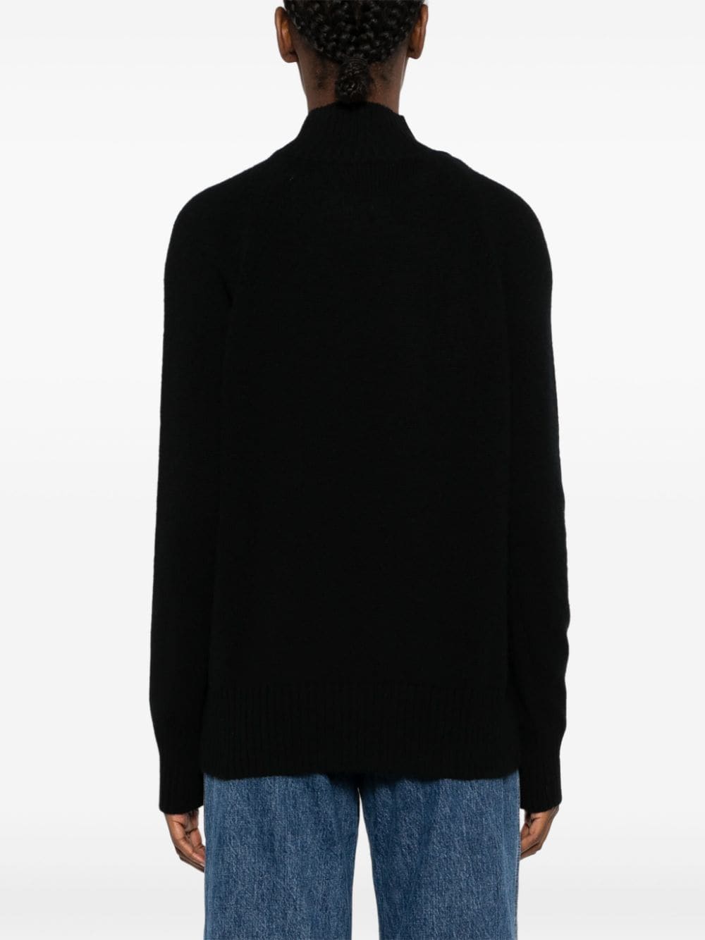 Allude fine-knit cashmere jumper Zwart