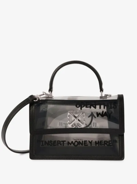 Off-White Jitney 1.4 transparent-design tote bag