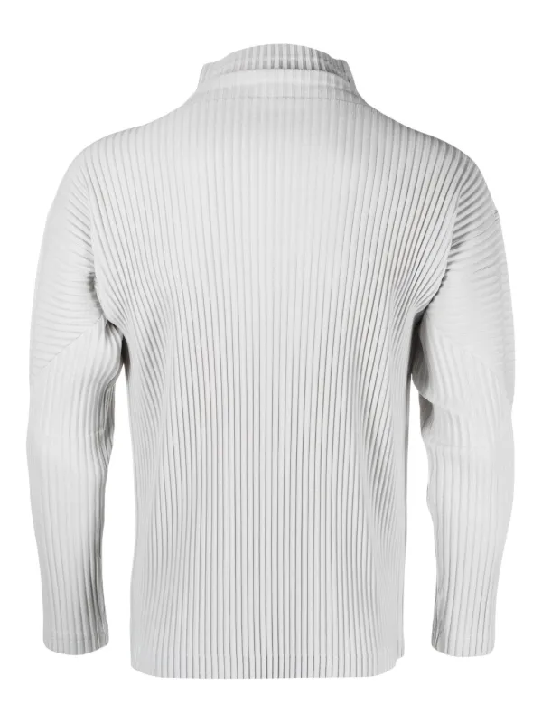 Homme Plissé ISSEY MIYAKEメッシュ Tシャツ Homme Plissé Issey Miyake ribbed-effect T-shirt | Blue