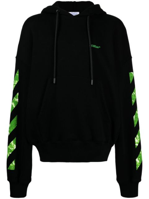 Off-White Arrow-motif cotton hoodie Men