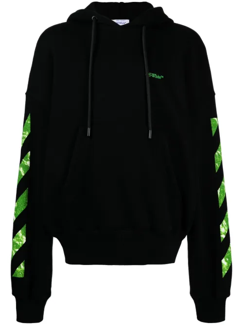 Hoodie en coton à motif Arrow - Off-White - Modalova