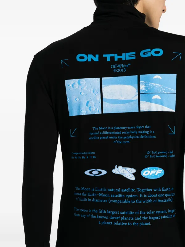 Off-White graphic-print long-sleeve T-shirt Black FARFETCH TH