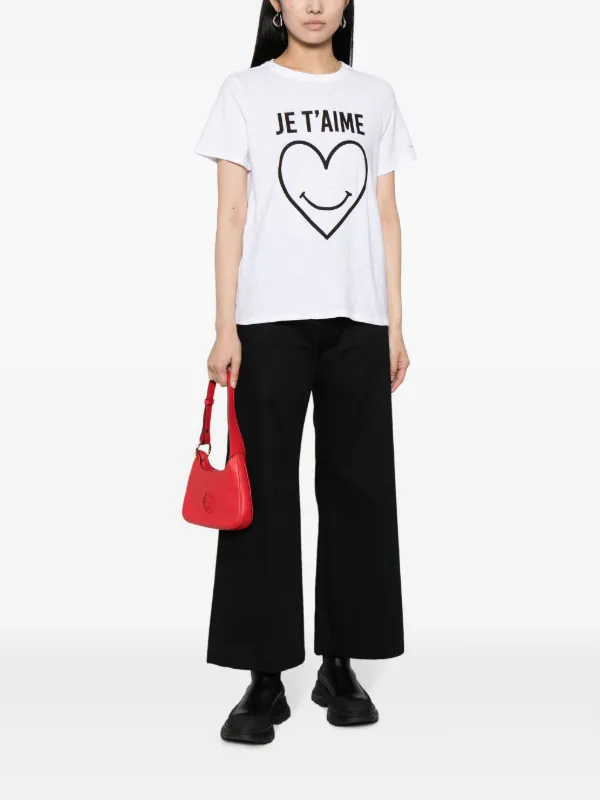 Cinq A Sept Smiling Heart T-shirt | White | FARFETCH ZA