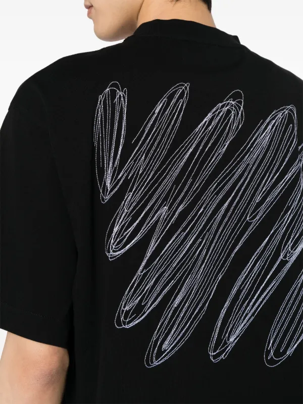 Gucci scribble t shirt outlet