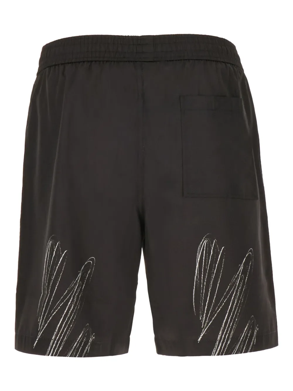 Off-White Scribble Diags zwembroek Zwart