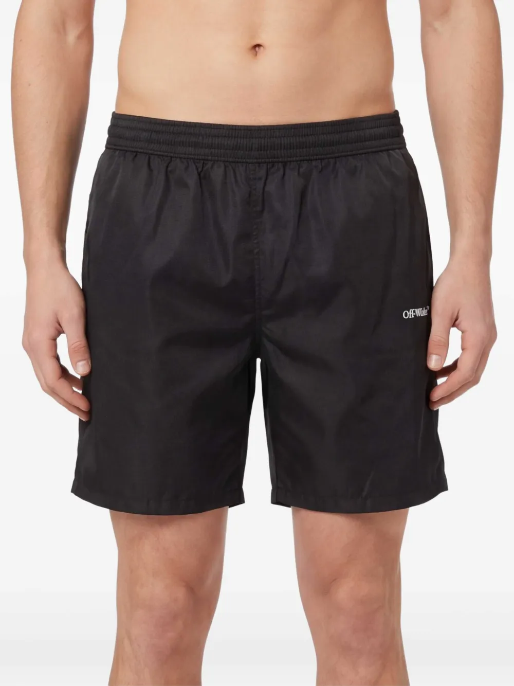 Off-White Zwembroek met print Zwart