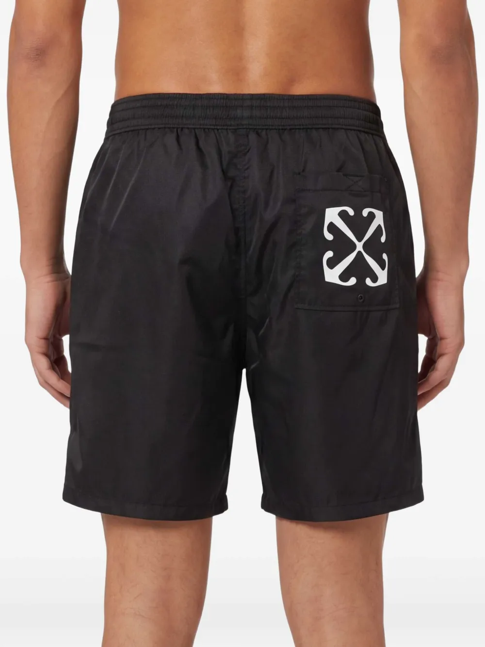 Off-White Zwembroek met print Zwart