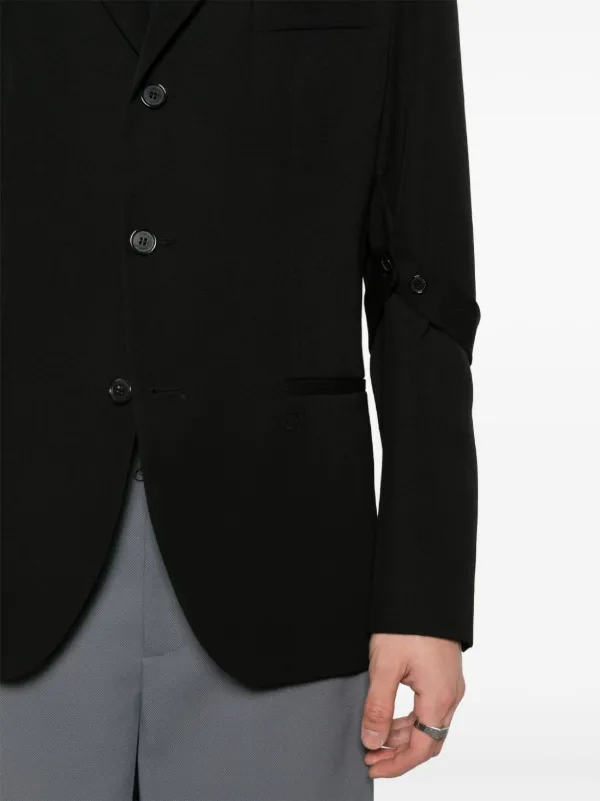 【関税込み】off-white Blazer 'OW Emb' Off-White Ow Emb ジャケット | ブラック | FARFETCH JP