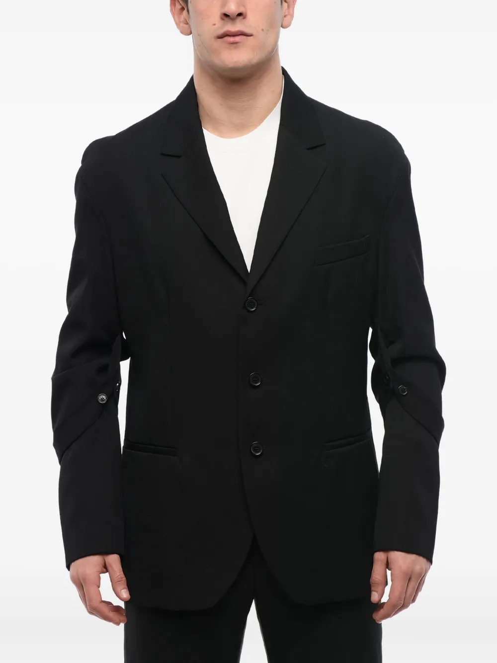 Off-White Twill blazer Zwart