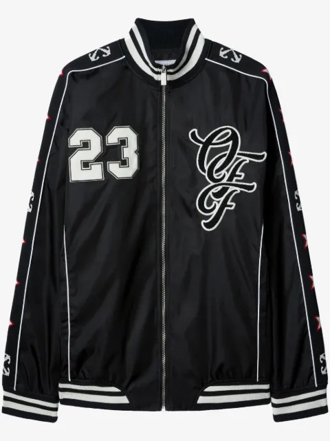 Off-White varsity-patch bomber jacket