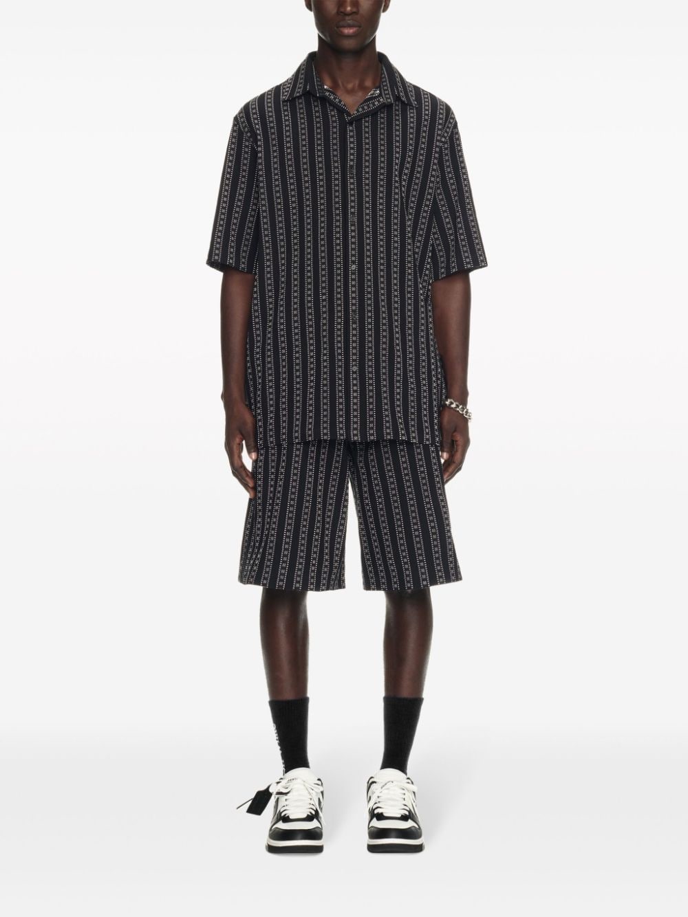 Shop Off-white Arrows Striped Shirt In Black