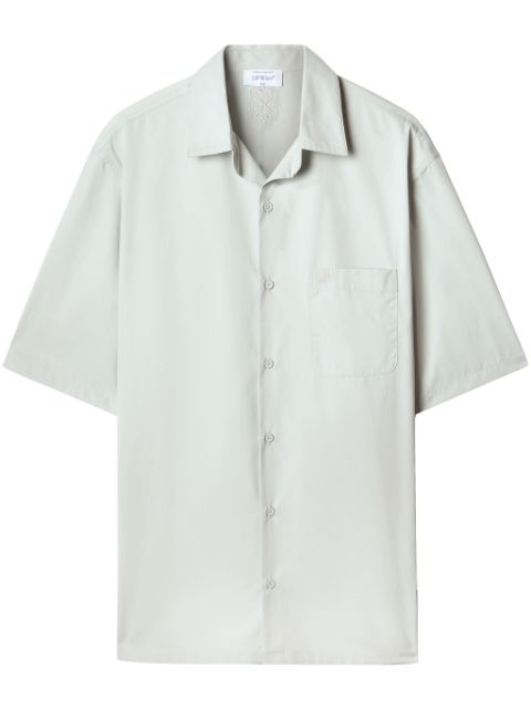 Off-White Arrows embroidered cotton shirt Men