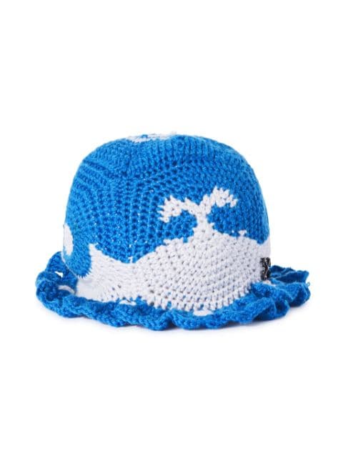 crochet wool bucket hat