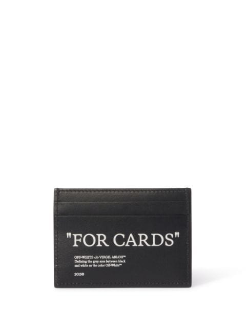 Off-White Quote Bookish X-Ray leather cardholder