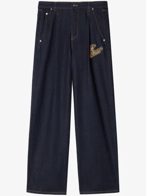 Off-White 90s logo-appliqué straight-leg jeans