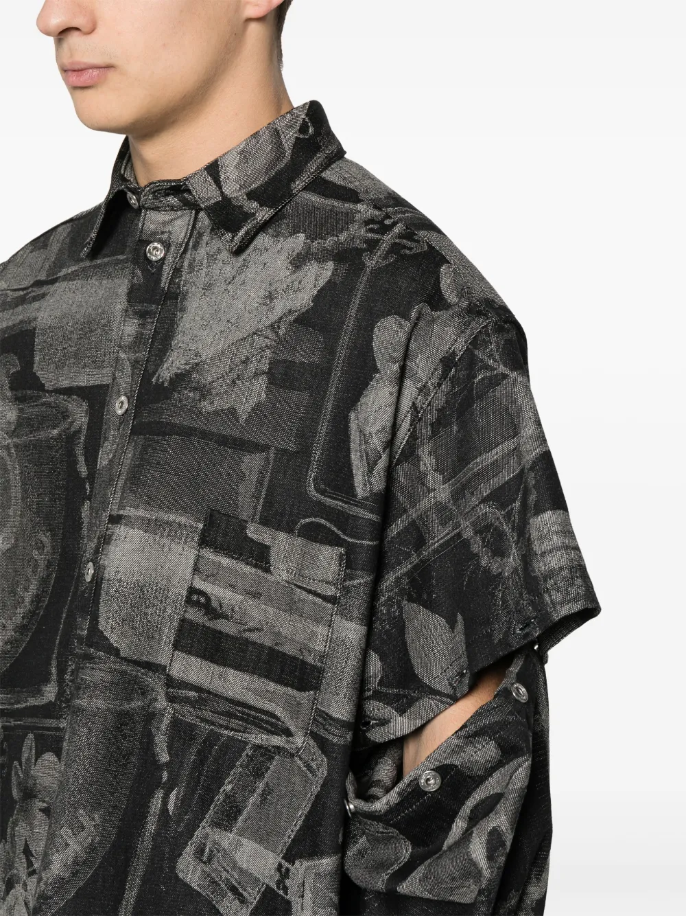 Cheap Off-White Xray detachable-sleeves shirt Men