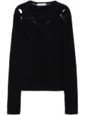 Off-White Arrow fishnet top - Black