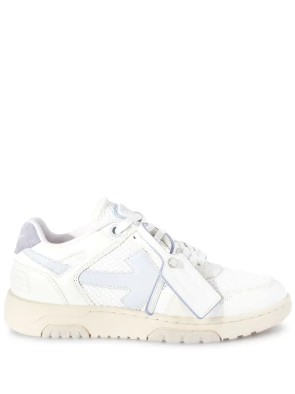 Off-White Slim Out of Office Leather Sneakers in White