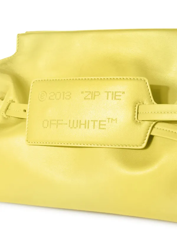 Off white yellow purse sale