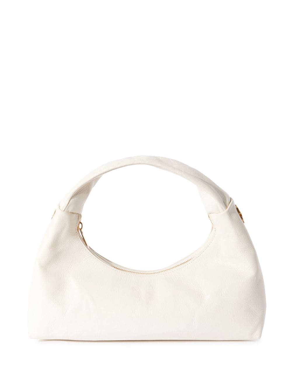Shop Off-white Arcade Leather Shoulder Bag In Weiss