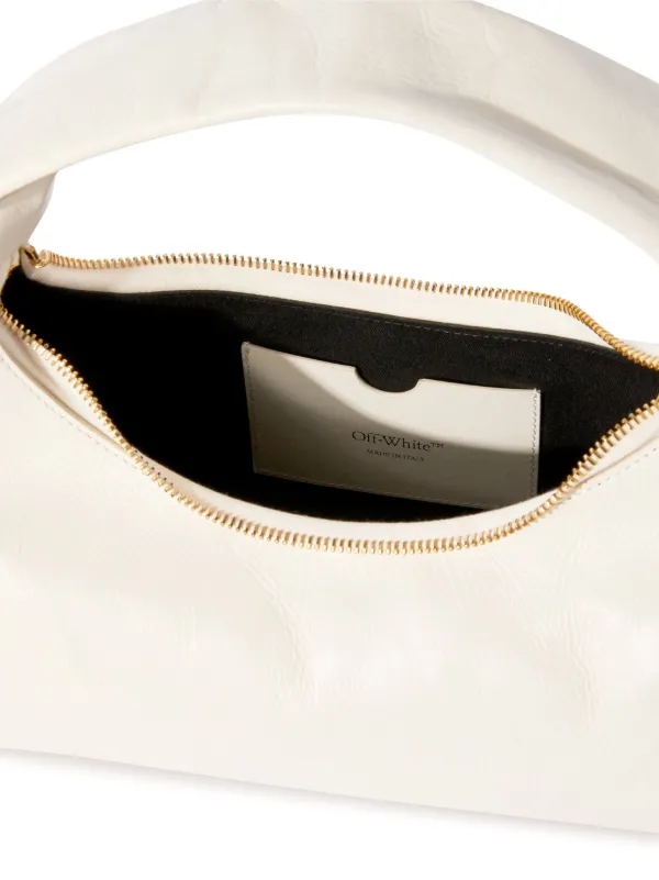 Off-White Arcade Leather Shoulder Bag | White | FARFETCH
