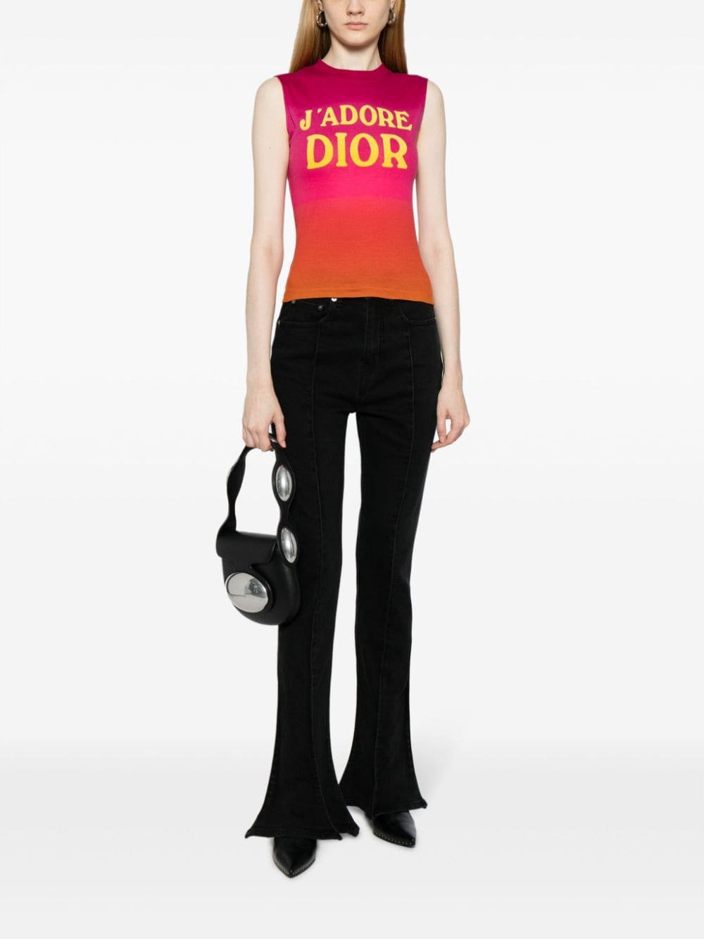 Image 2 of Christian Dior Pre-Owned 2002 slogan-print tank top