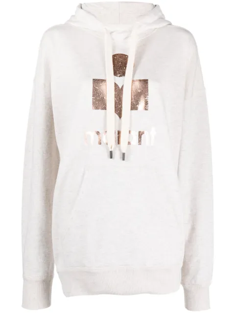 MARANT ÉTOILE Mansel logo-print drop-shoulder hoodie