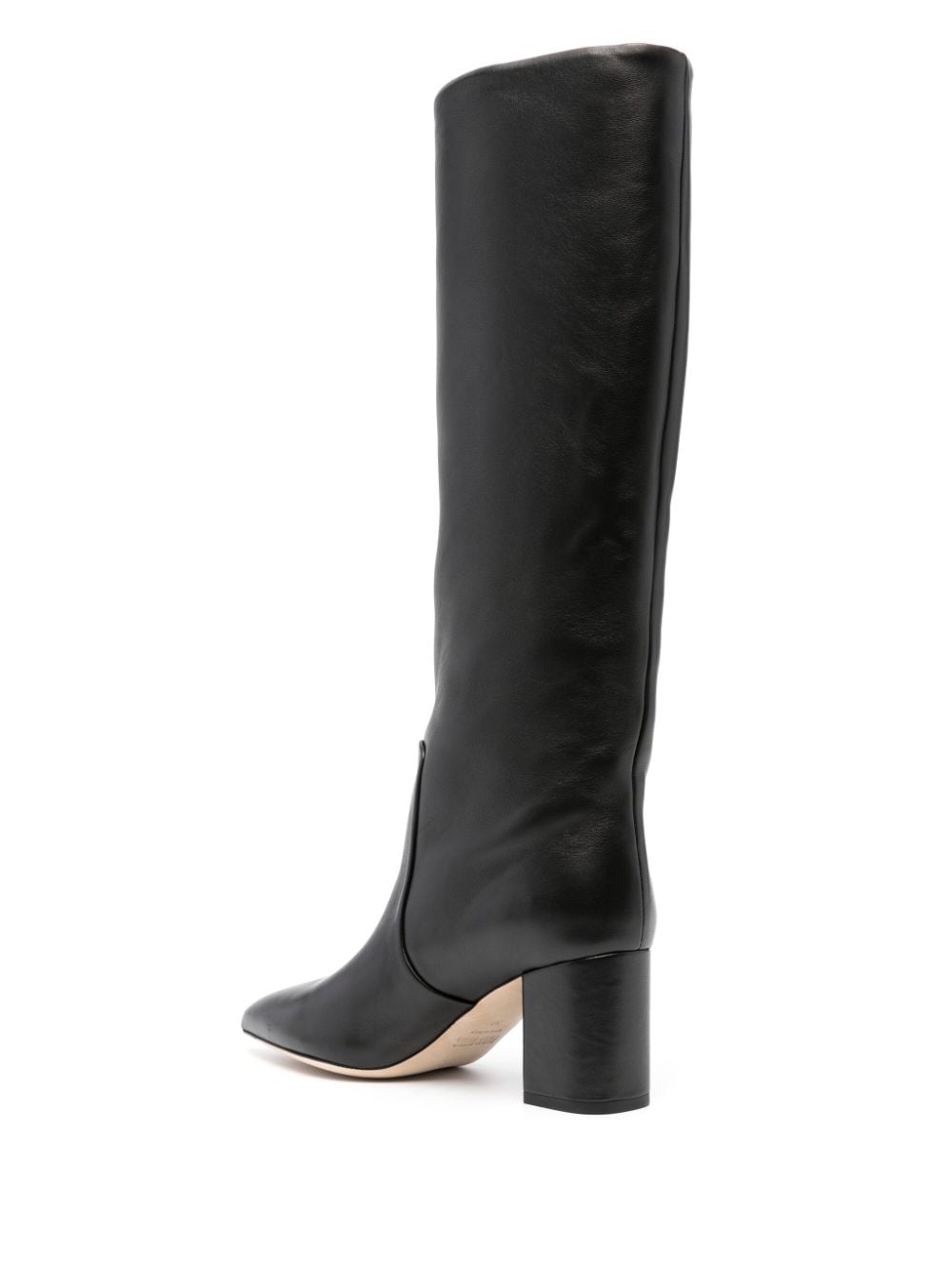 Paris Texas Anja 70mm leather boots Black
