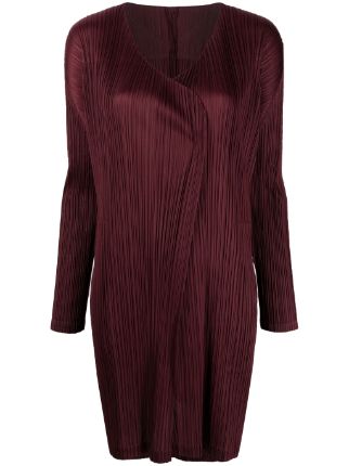 Pleats Please Issey Miyake プリーツ ロングカーディガン - Farfetch