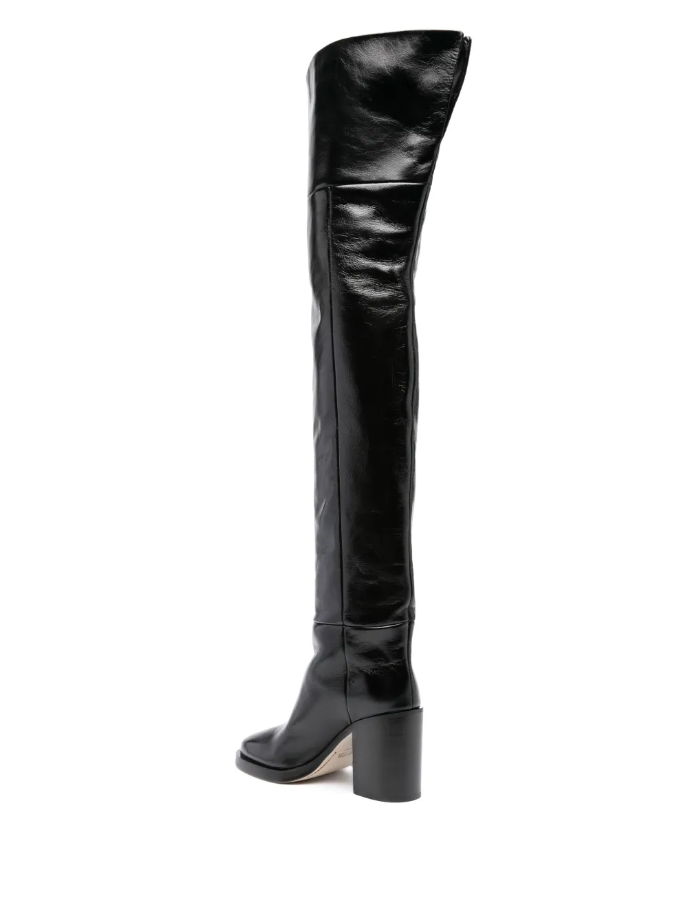 Shop Paris Texas Ophelia 95mm Leather Boots In Black