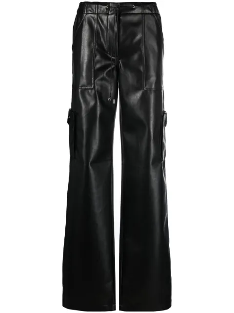 Ermanno Scervino Hose aus Faux-Leder mit Kordelzug