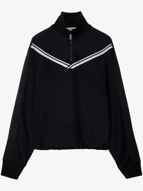 Off-White logo-band ribbed track jacket