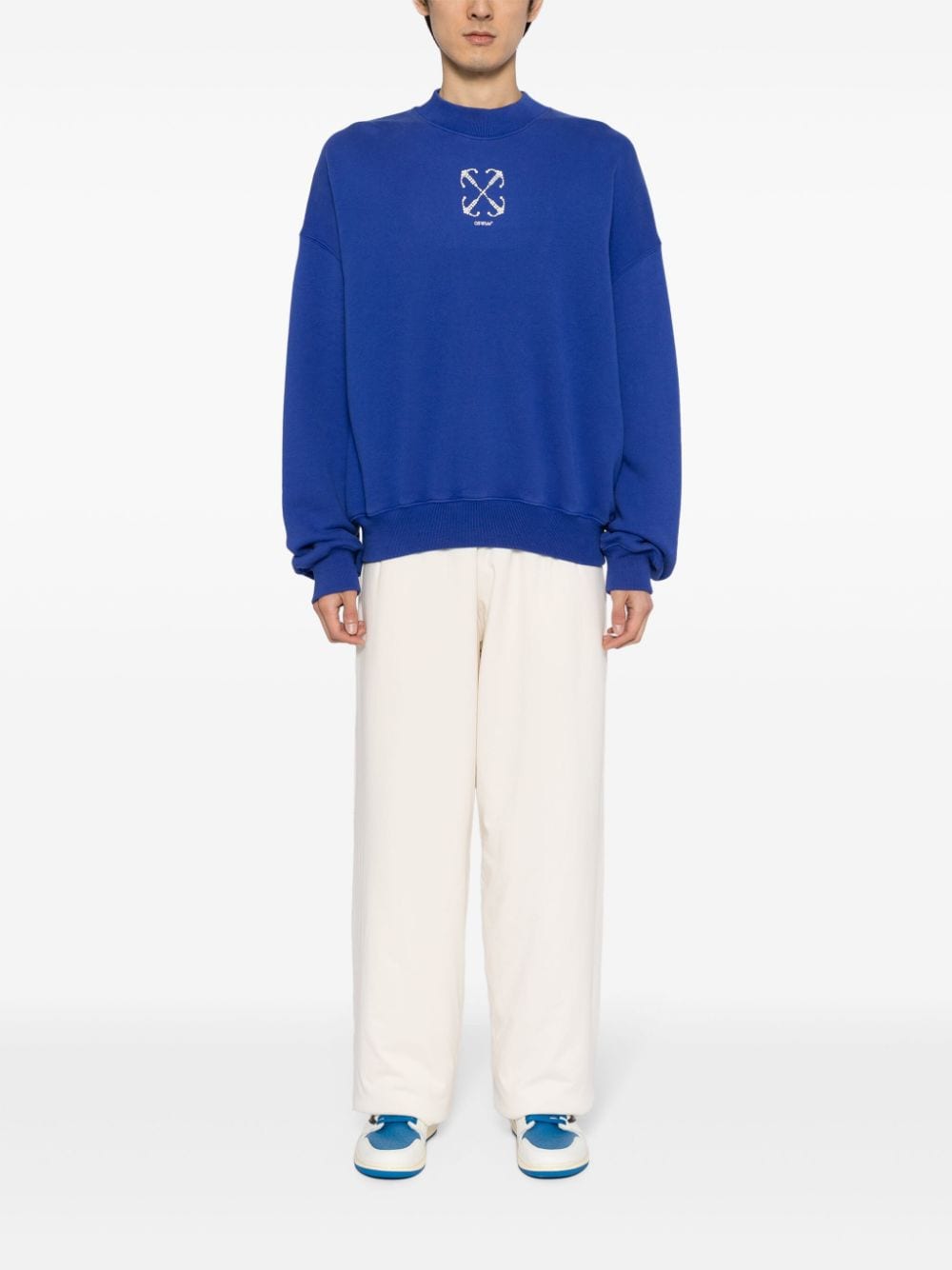 Off-White Katoenen sweater - Blauw