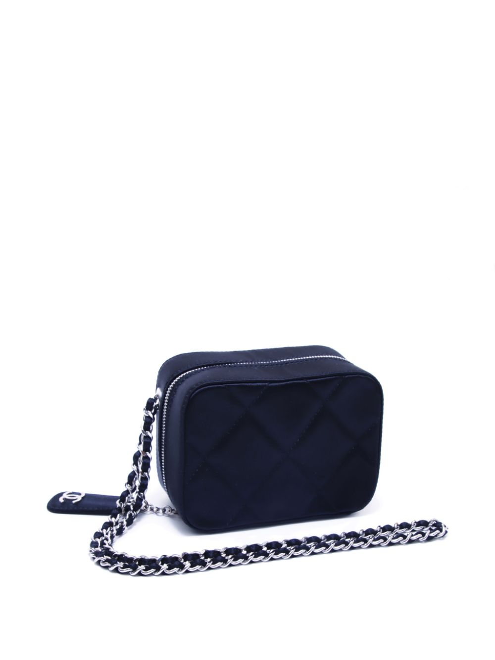 CHANEL 2000-2002 diamond-quilted satin shoulder bag Women