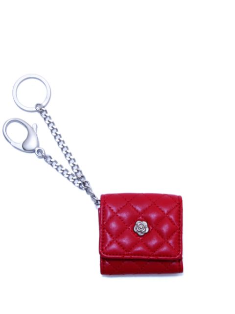 Affordable HOT SALE CHANEL 2011-2012 diamond-quilted leather keyring Women