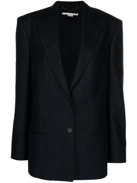 Stella McCartney lurex-detailing single-breasted blazer Women